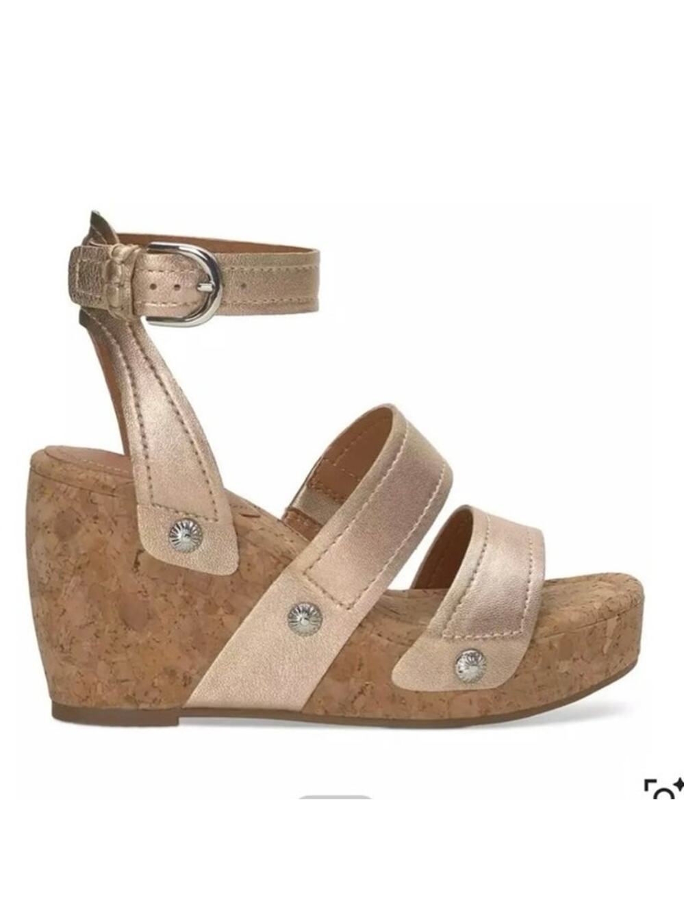 Lucky brand Women's Valintina Strappy Platform Wedge Sandals size 11